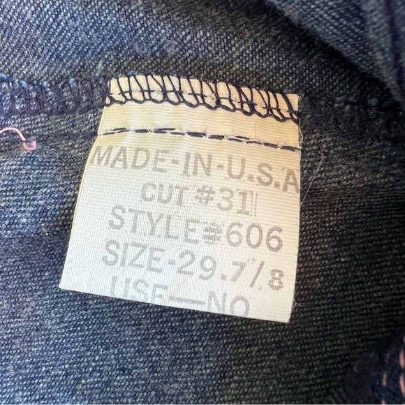 VTG 80s Rag City Blues High Waisted Bareback Jeans Straight Leg Pink Piping 7/8 - Picture 12 of 15